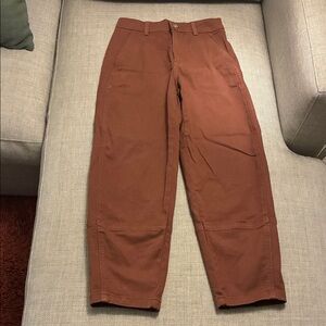 EVERLANE UTILITY BARREL PANT- rosewood